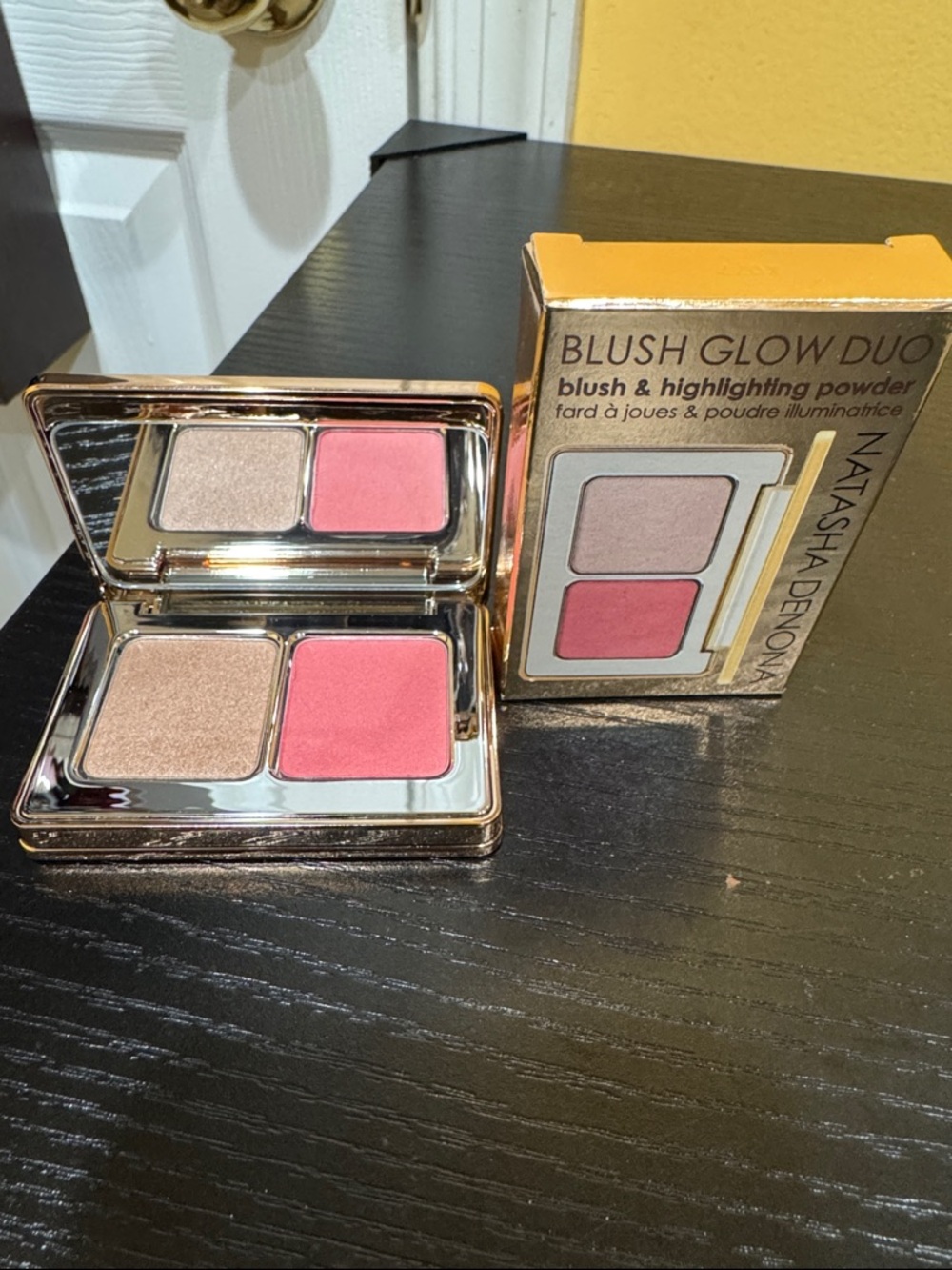 Natasha Denona Blush Glow Duo - Rose Pink Blush & Champagne Highlighter - Picture 2 of 4
